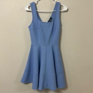 Lulus Fit and Flare baby blue dress